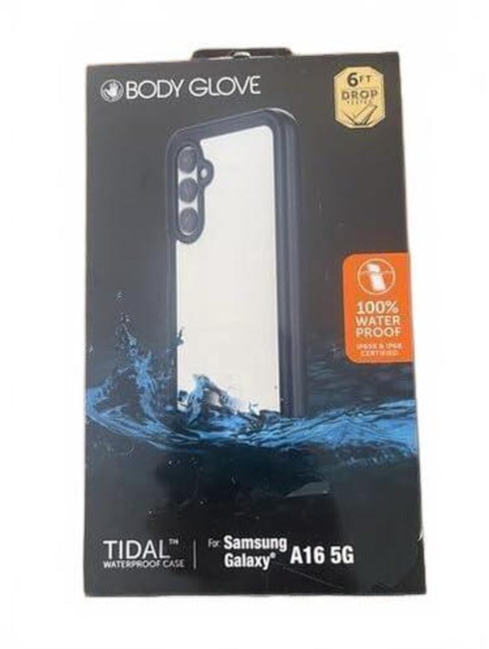 Body Glove Tidal Waterproof Phone Case for Samsung Galaxy A16 5G – Black/Clear